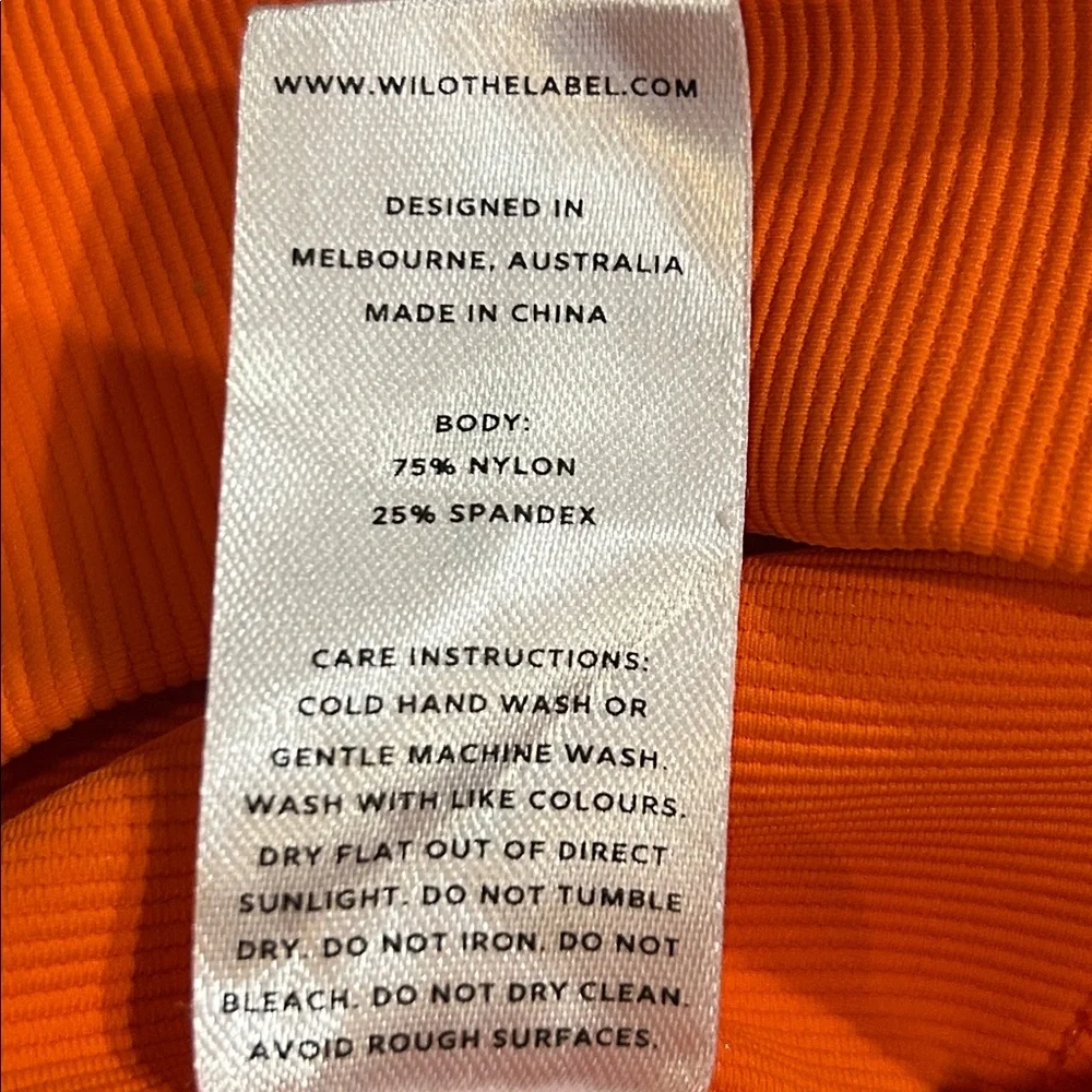 WILO Orange Sports Bra Tank Size M - Picture 5 of 5